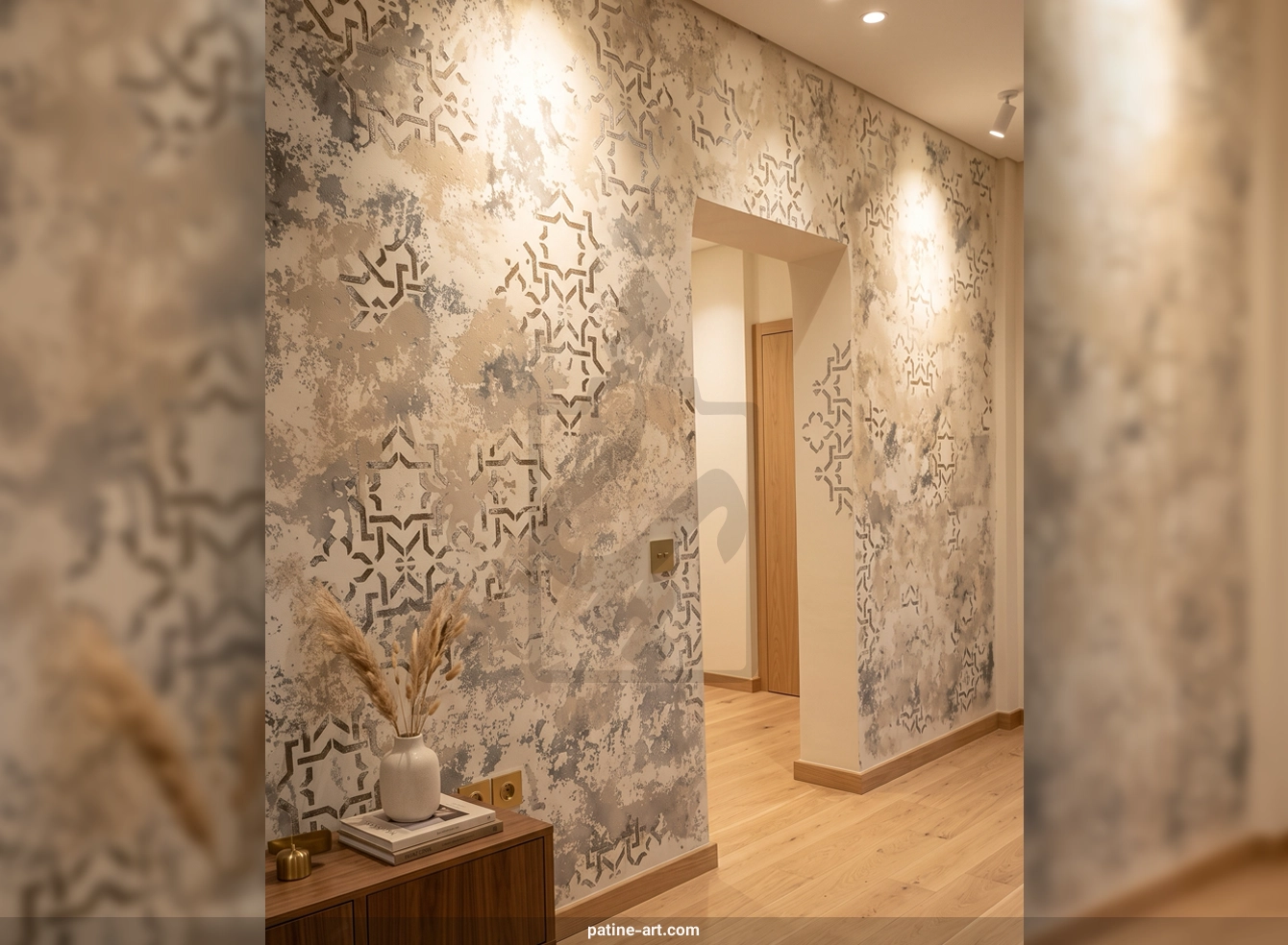 اجرای میکروسمنت دیوار داخلی منزل (بعد)